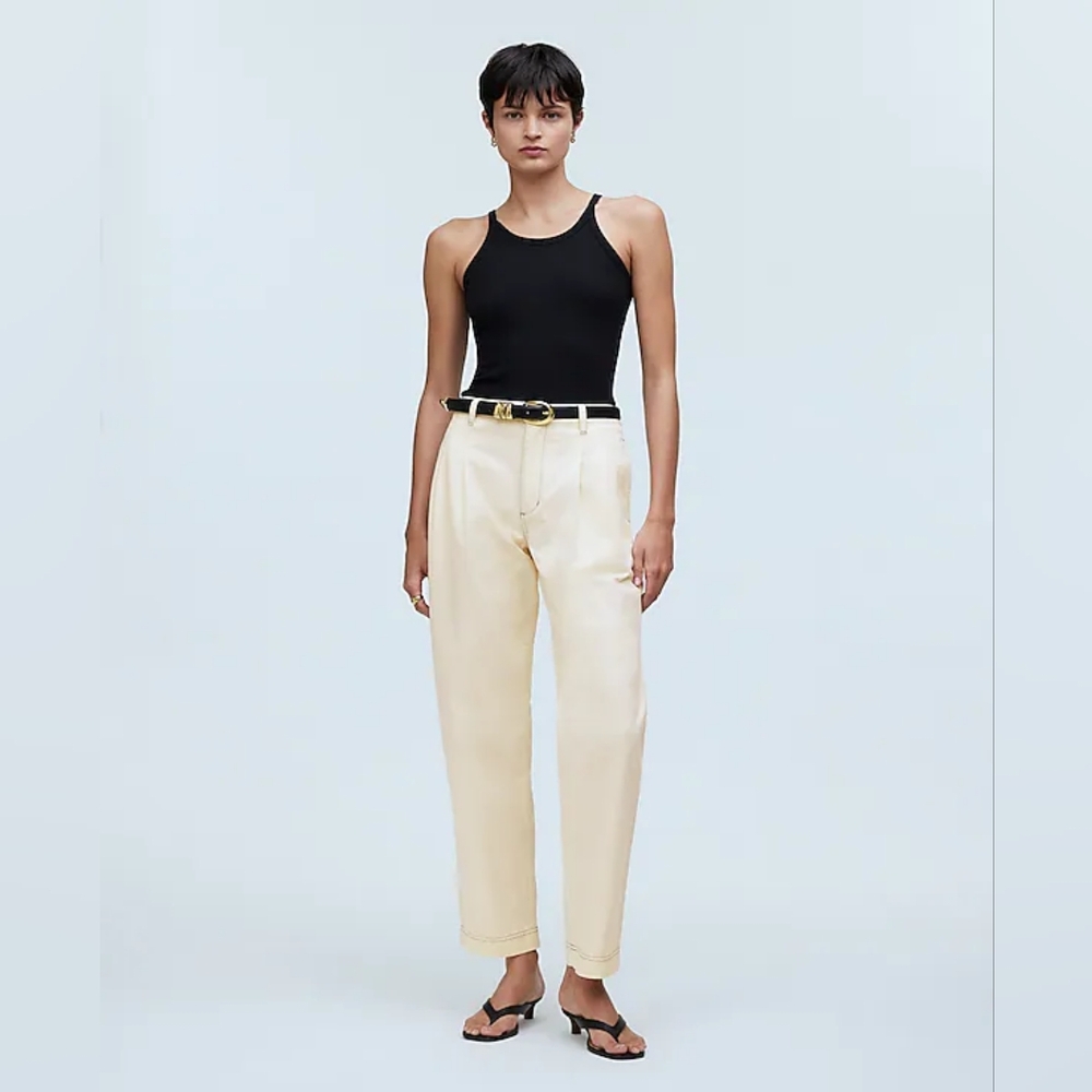 Madewell Pleated Straight Pants